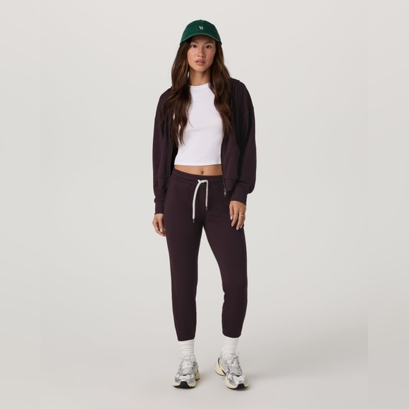 VUORI Halo Modern Full Zip Hoodie in Raisin S - Picture 2 of 7